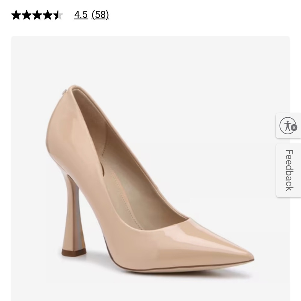 Sam Edelman Cream Pointed-Toe Heels